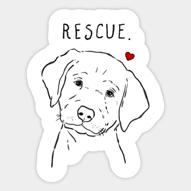 Rescue Lab Puppy, Adopt Don't Shop, Sweet Puppy Sticker by sockdogs